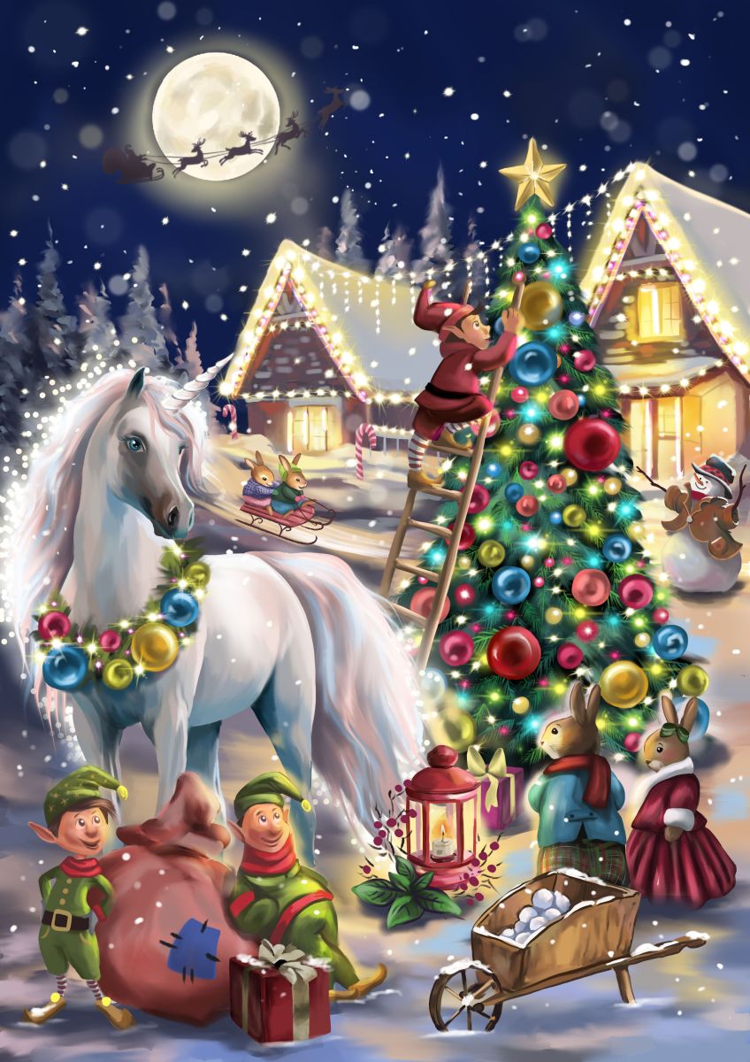 Пазл деревянный Новогодний единорог 100 дет. Collection Animation - миниатюра 2