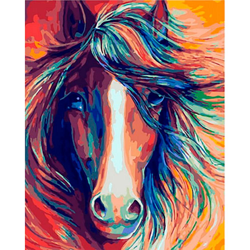 Картина по номерам 40*50 Яркая лошадь - фото 1