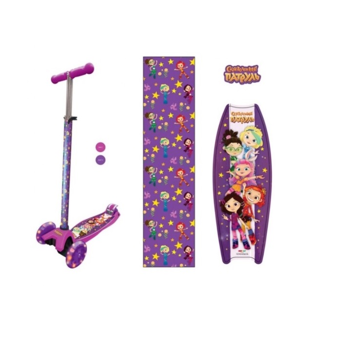 Самокат 3-х колесный (2 кол. спереди) Сказ.патруль - миниатюра 2