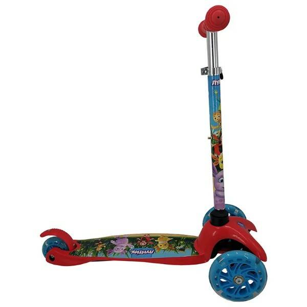 Самокат 3-х колесный (2 кол. спереди) Лунтик - фото 1