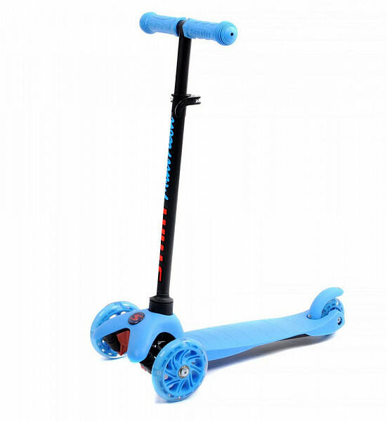 Самокат 3-х колесный Slider светящ.колеса - фото 1