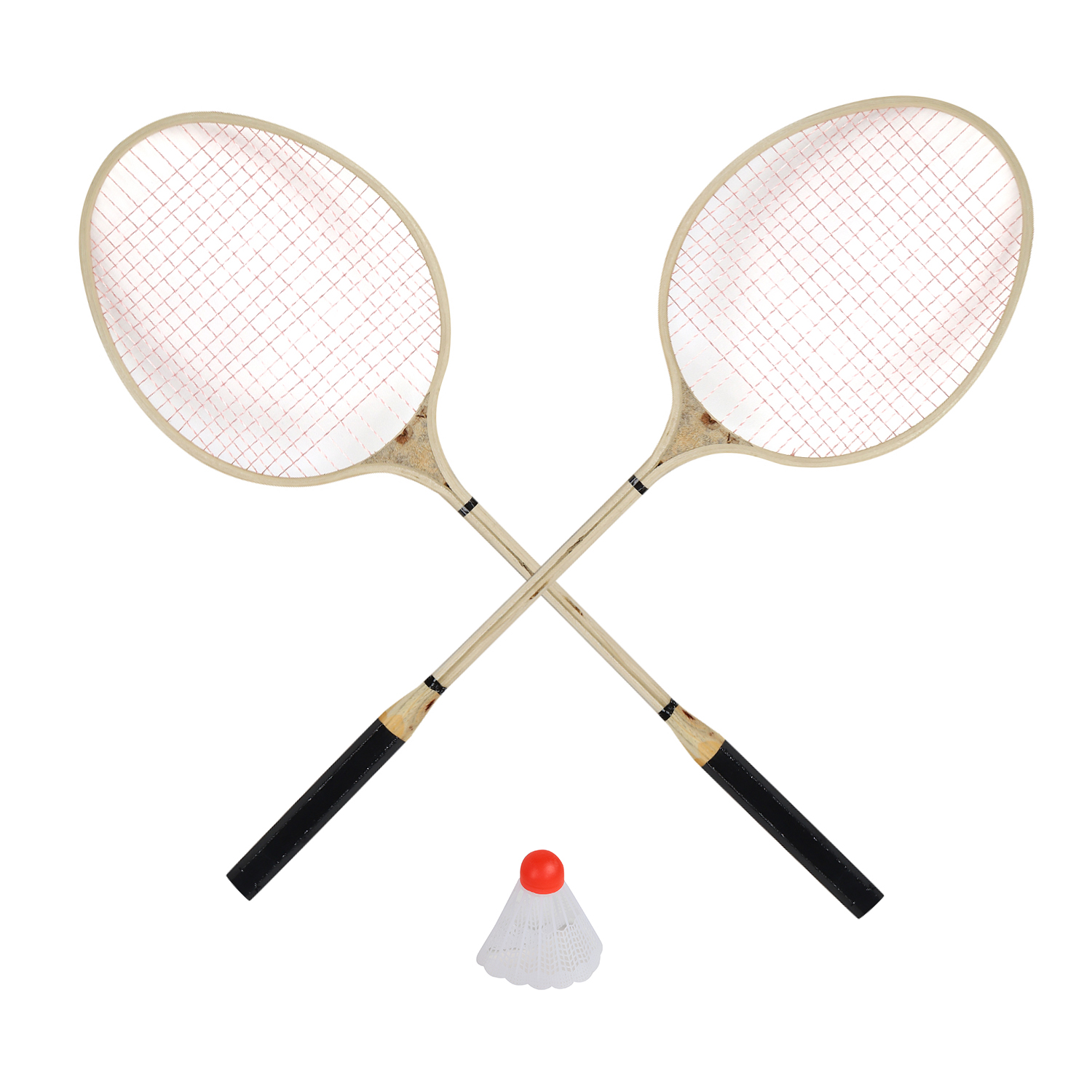 Бадминтон дерев. в сетке - фото 1