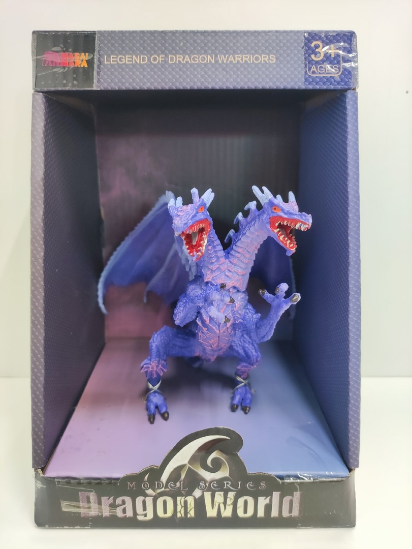 Фигурка коллекционная Дракон двуглавый синий - миниатюра 2