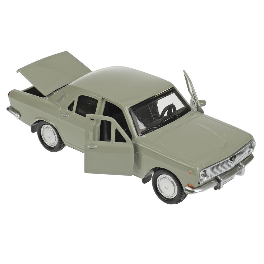 Машина металлическая ТЕХНОПАРК ГАЗ-2401 Волга серая 2401-12GY  - миниатюра 2