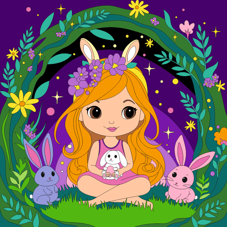 Картина по номерам 20*20 Фея на поляне - фото 1