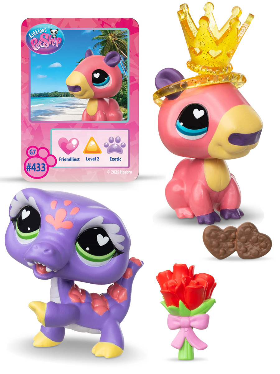 Набор мини - животных Праздники Капибара и Ящерица Littlest Pet Shop - фото 1