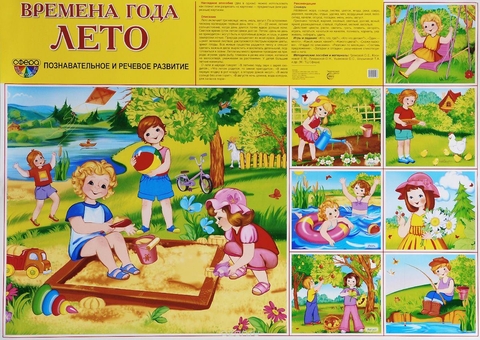 Плакат Времена года. Лето А2 - фото 1