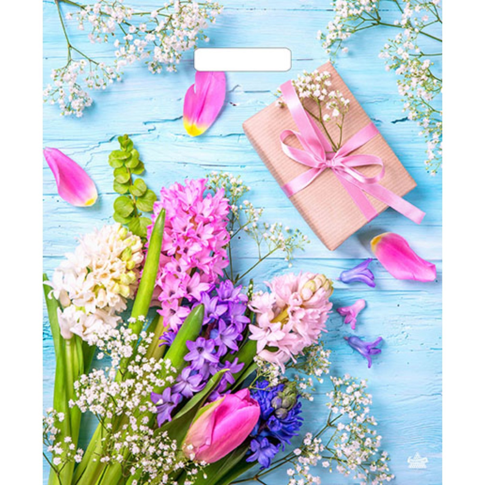 Пакет прорубной 38*45 Яркие гиацинты (50) - фото 1