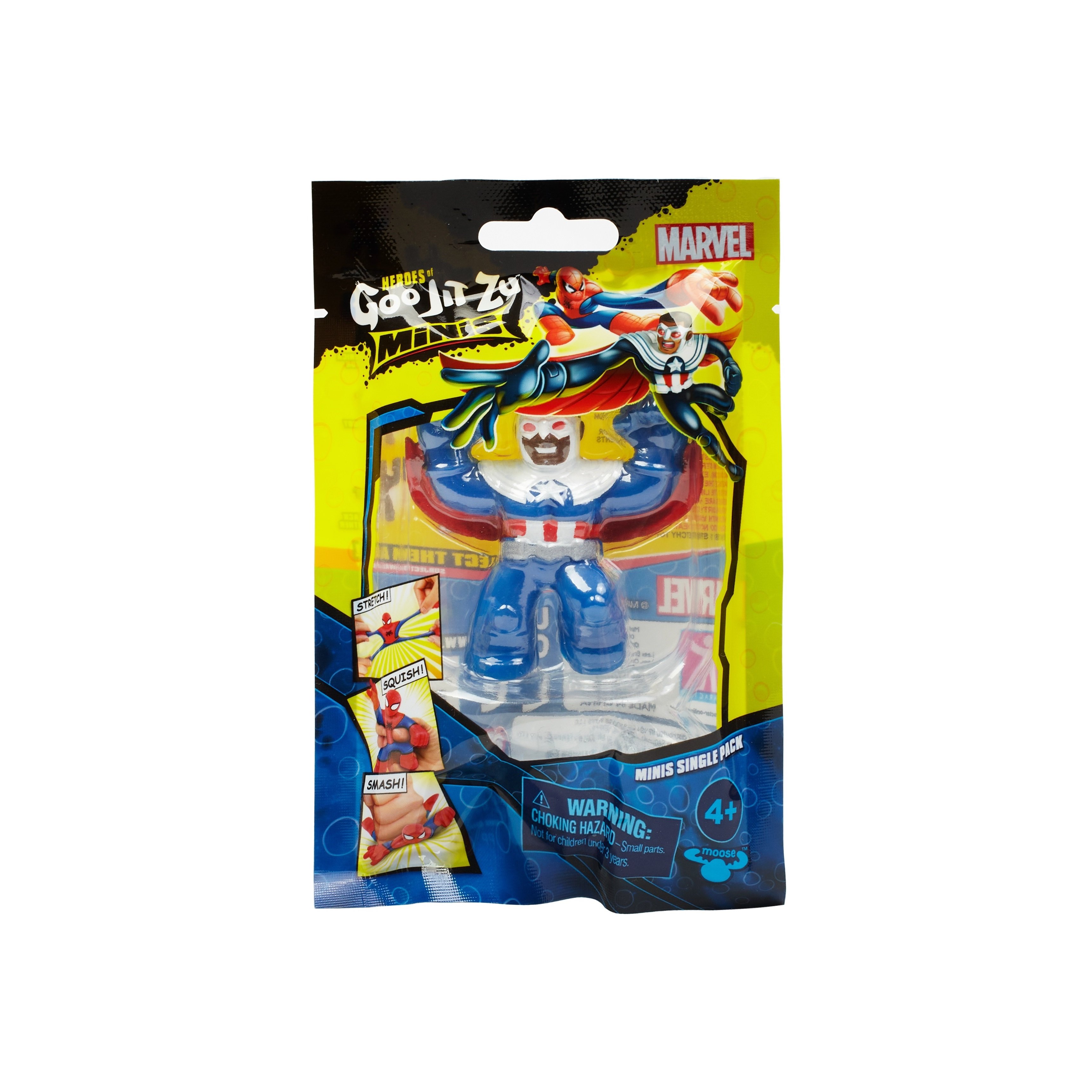 Тянущаяся фигурка Мини - Капитан Америка Сокол Марвел Гуджитсу - миниатюра 3