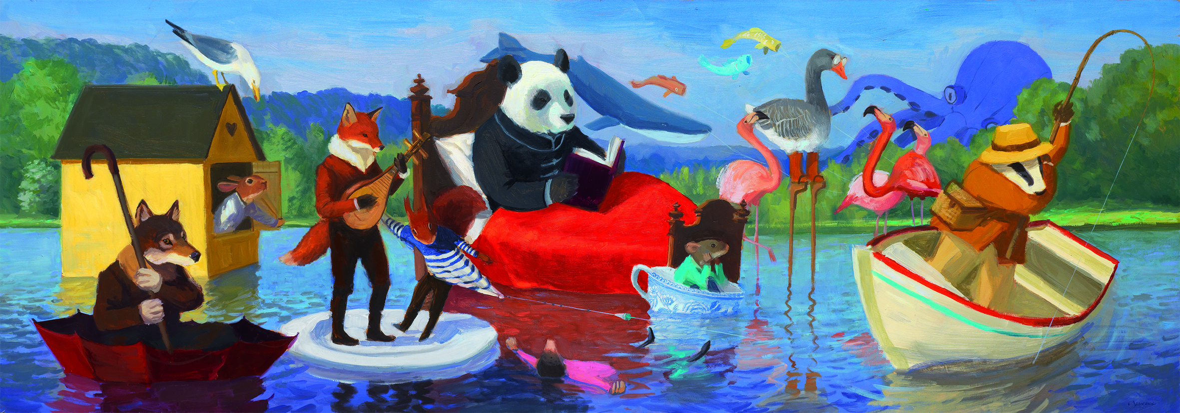 Пазл Летнее озеро 350дет. DJECO - фото 1