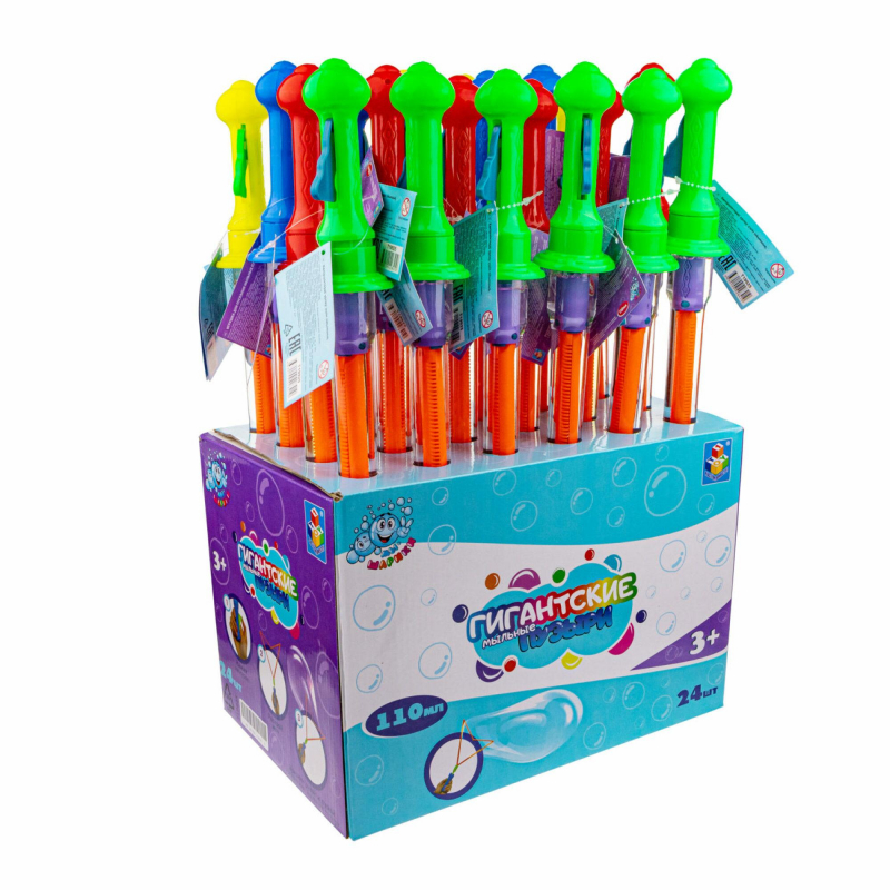 Мыльные пузыри Гигантские 45см. 110мл (24) - миниатюра 2