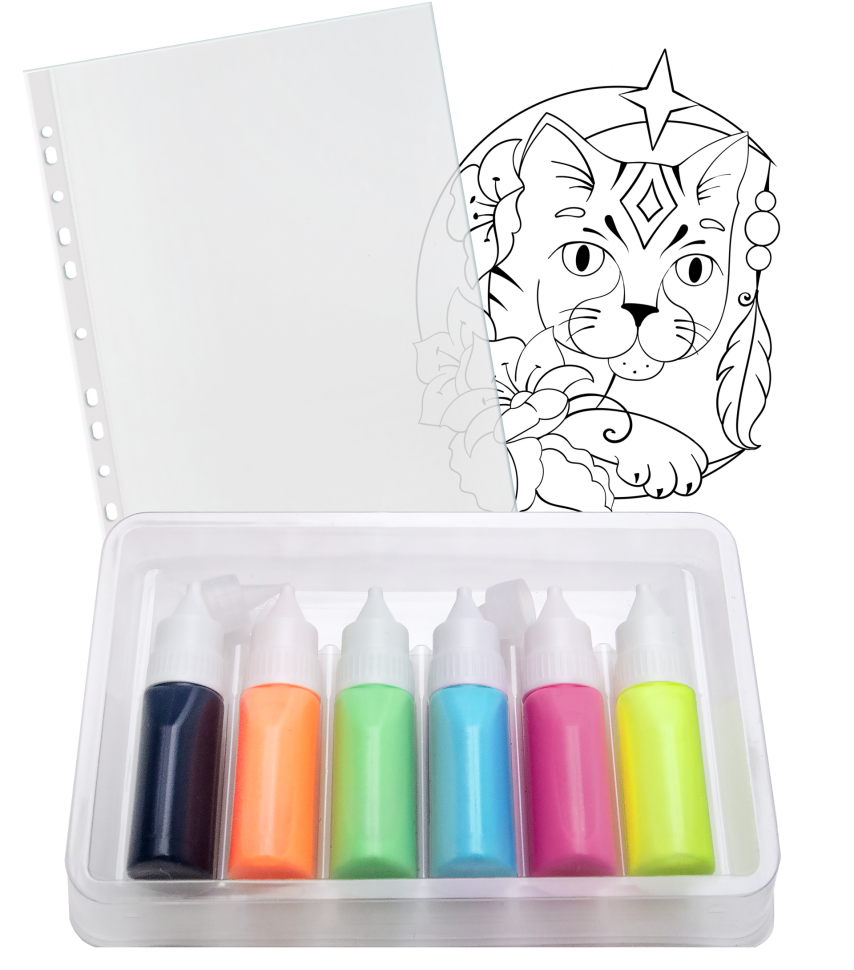 Краски витражные набор Дикий кот ЛУЧ - фото 1