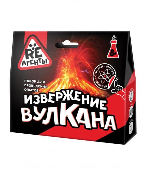 Опыт Извержение вулкана красный - фото 1