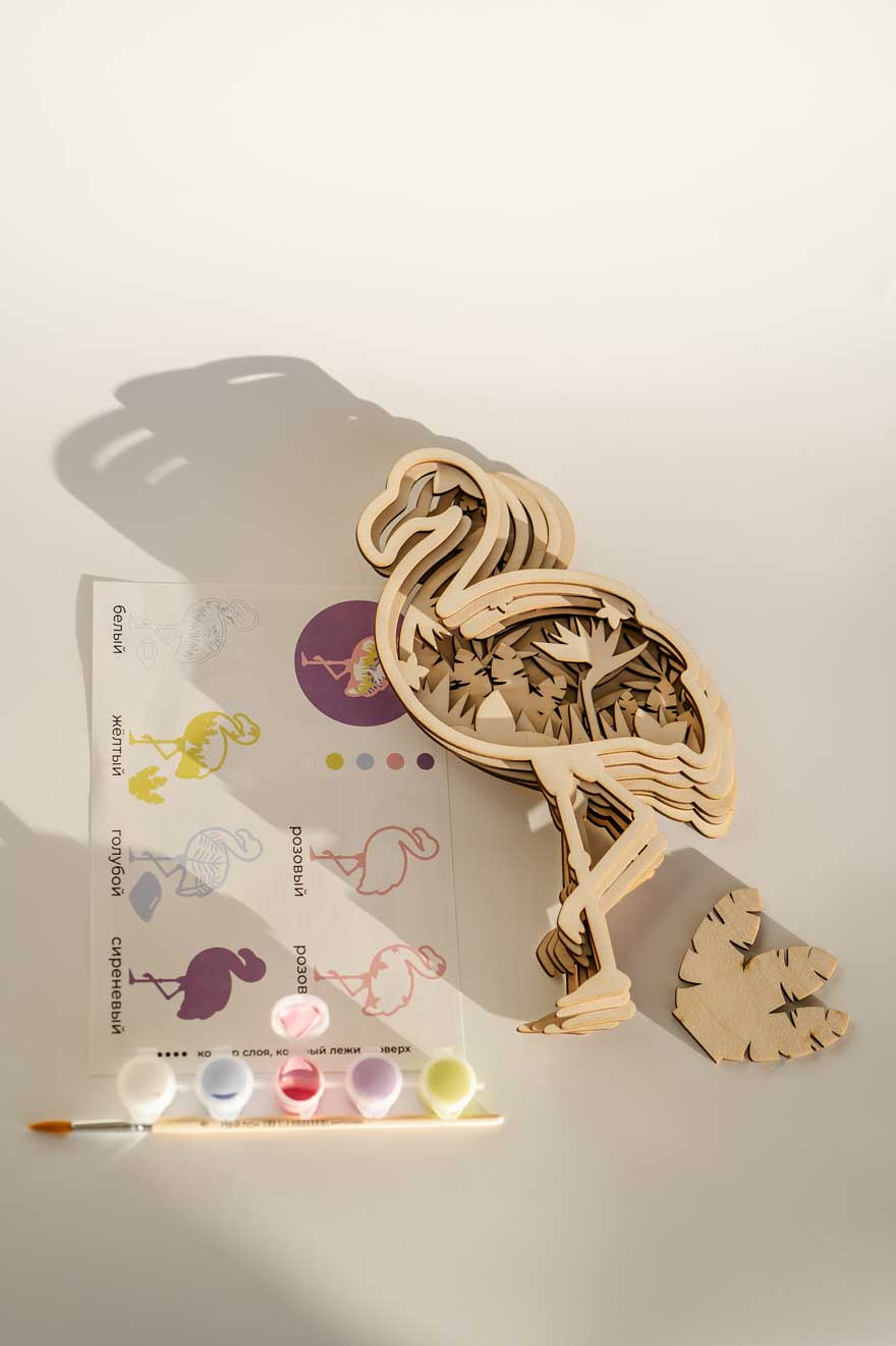 Роспись по дереву Фламинго серия Ваниль Dobrika - миниатюра 3