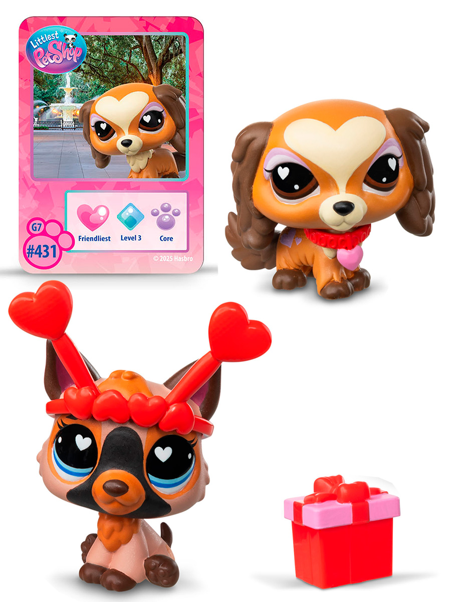 Набор мини - животных Праздники Спаниель и овчарка Littlest Pet Shop - фото 1