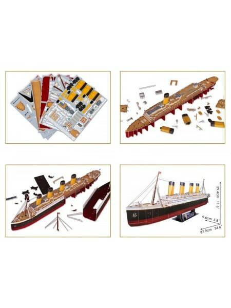 Пазл 3D Титаник с подсветкой 266д. - миниатюра 2