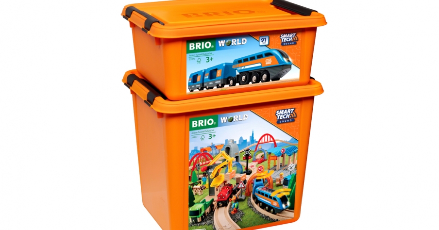 Железная дорога Делюкс свет, звук 91эл. BRIO - миниатюра 2