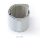 Светоотражающий браслет 3*30 сереб. - фото 1