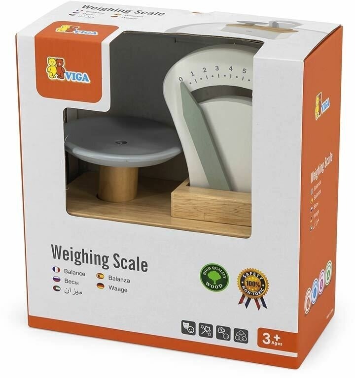 Весы деревянные белые VIGA - миниатюра 2