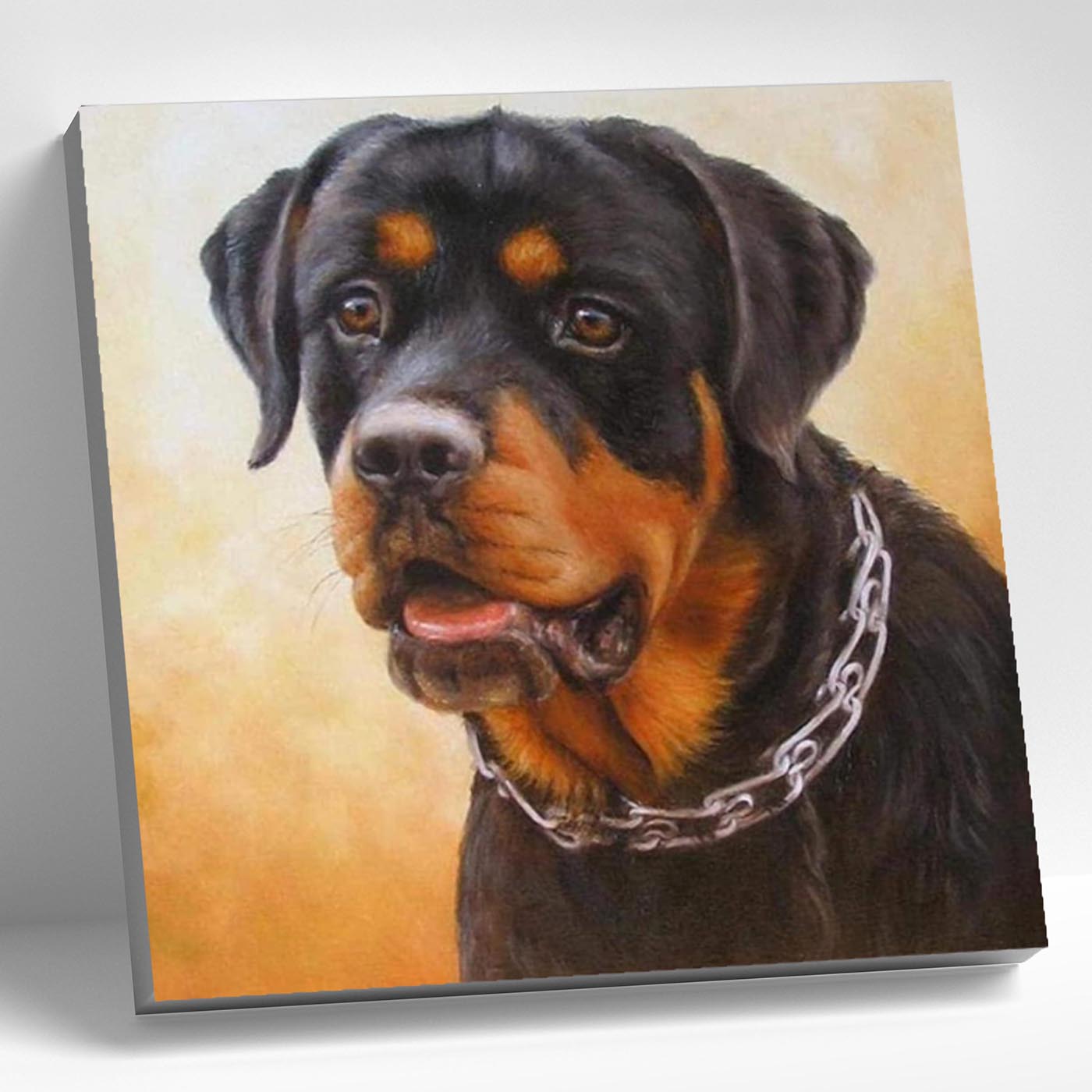 Картина по номерам 20*20 Ротвейлер Molly - фото 1