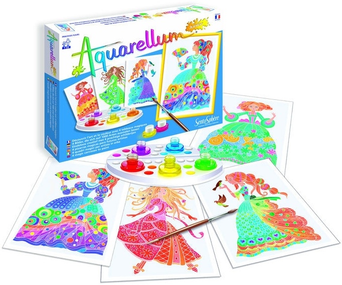 Раскраска акварель. Цветочные принцессы SentoSphere - фото 1