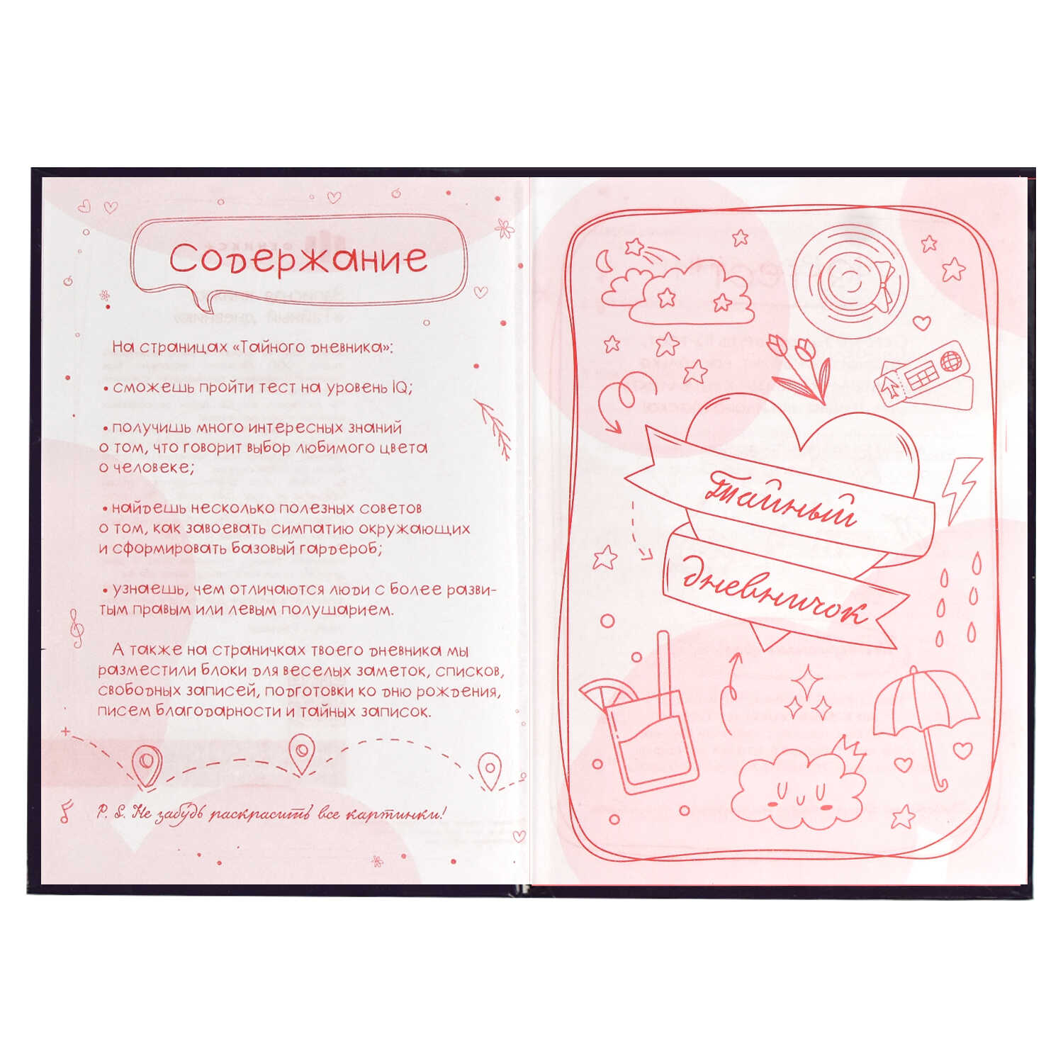 Тайный дневник для девочек 96л. Влюбленные коты Феникс - миниатюра 5