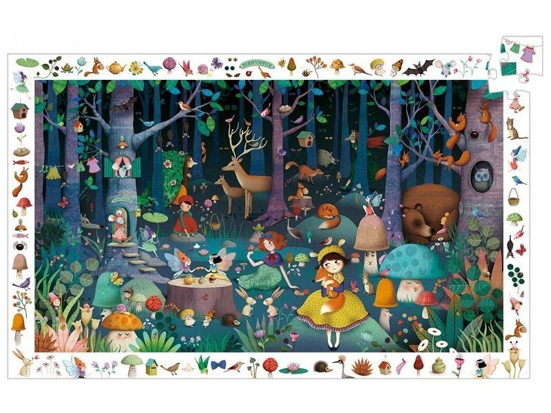 Пазл на наблюдательность Таинственный лес 100 дет. DJECO - фото 1