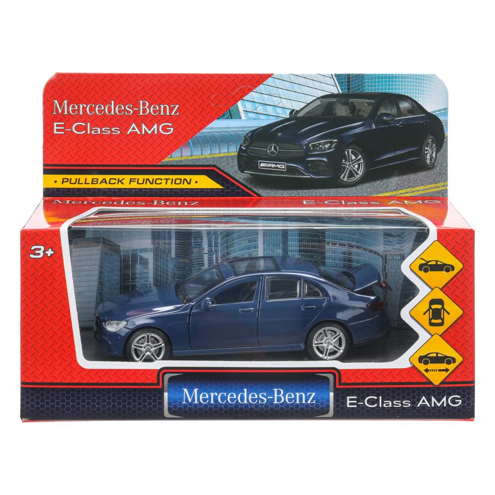Машина металлическая ТЕХНОПАРК MERCEDES-BENZ E-CLASS amg син. - миниатюра 2