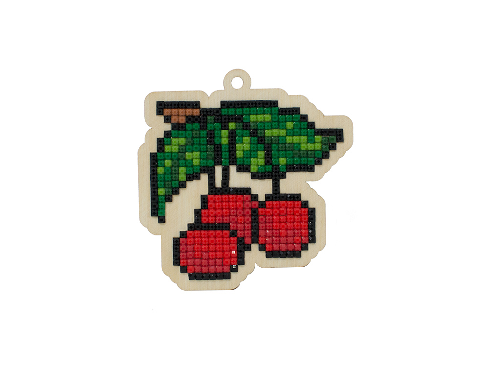 Мозаика стразами Подвеска Вишенки - фото 1