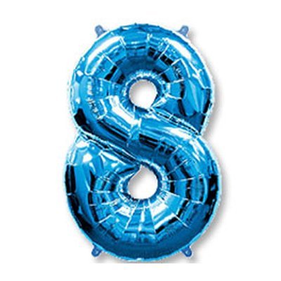 Ф Цифра 8 40" Голубая - фото 1