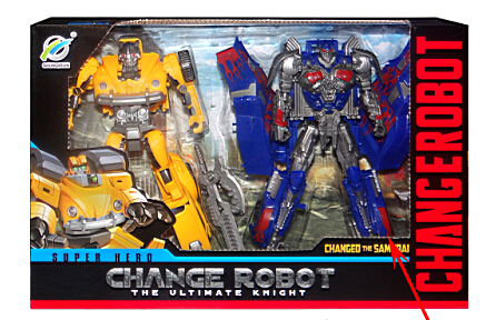 Трансформер 2шт желтый+синий в/к - фото 1