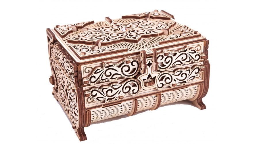 Конструктор деревянный 3D Шкатулка 192д. - фото 1