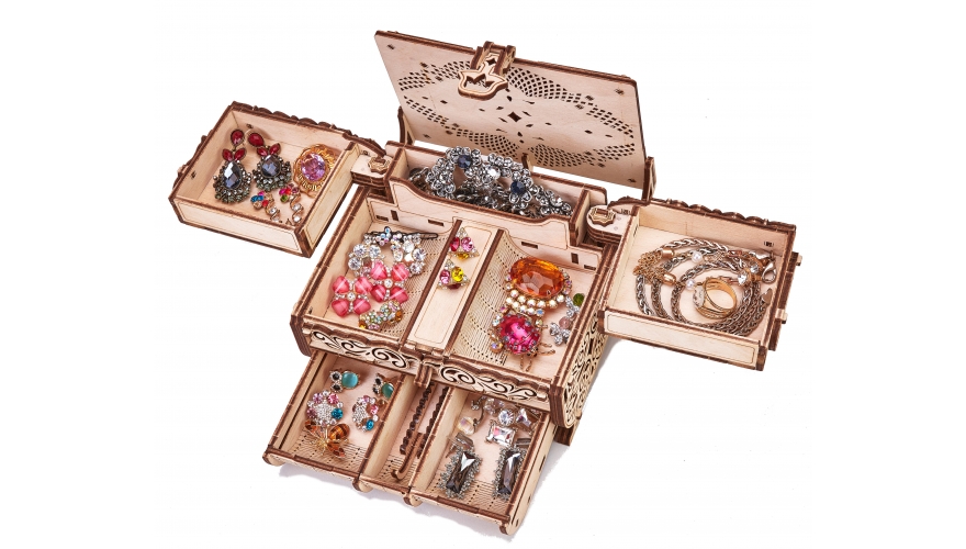 Конструктор деревянный 3D Шкатулка 192д. - миниатюра 2