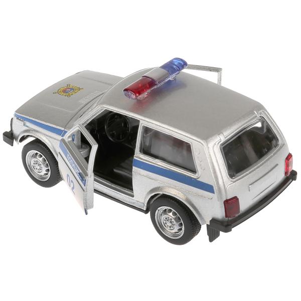 Машина металлическая ТЕХНОПАРК LADA 4х4 Полиция - миниатюра 2