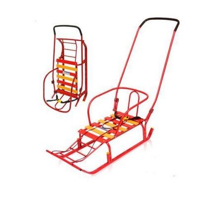 Санки Тимка 5 Классик перекидная ручка красный - фото 1