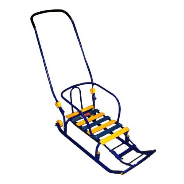 Санки Тимка 5 Классик перекидная ручка синий - фото 1