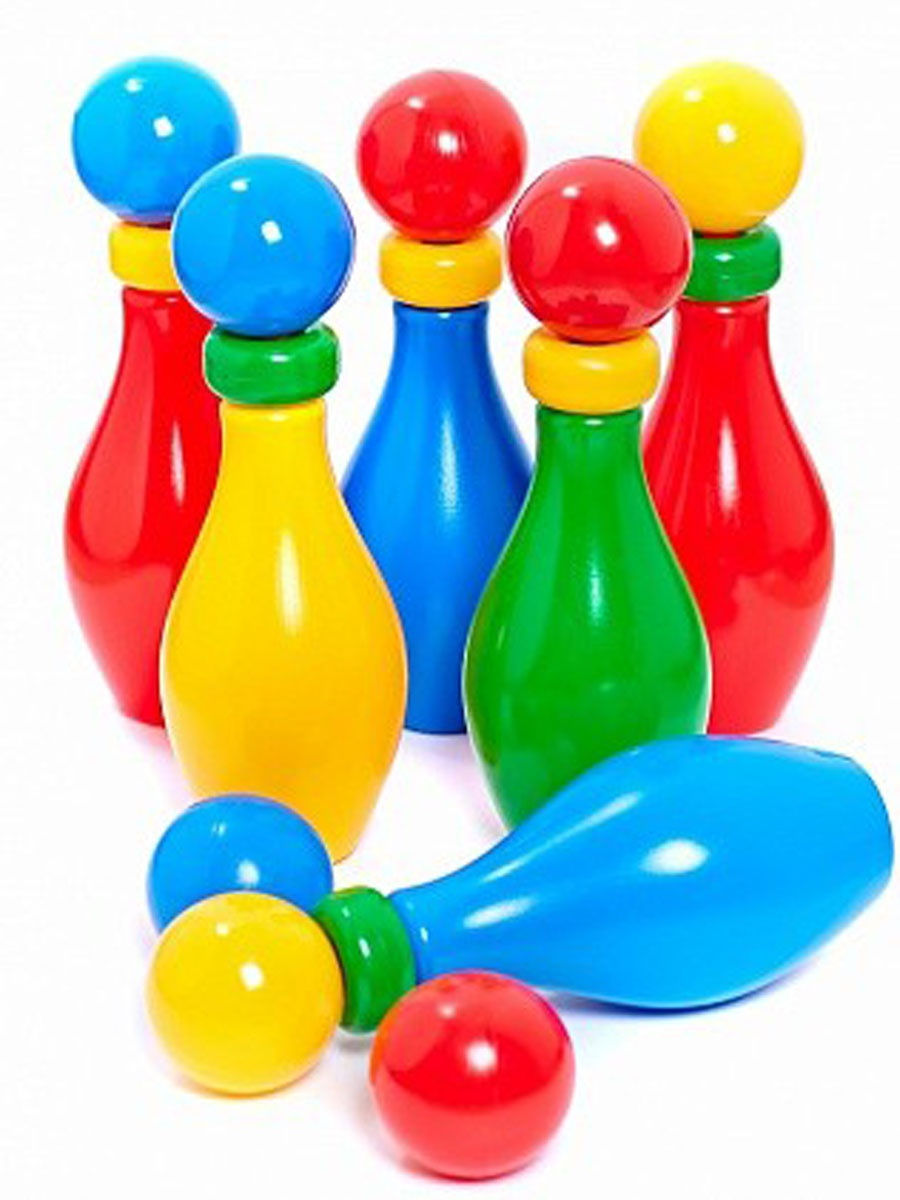 Кегли с шариками и кольцом - фото 1