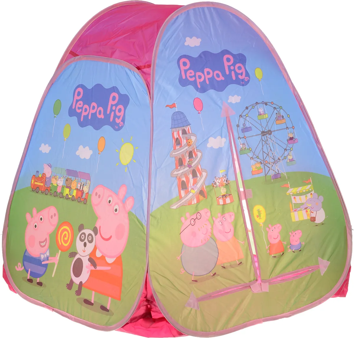Палатка Свинка Пеппа в/к 82*90*82см. - миниатюра 2