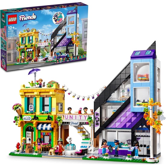 Конструктор LEGO FRIENDS Магазины цветов и дизайна в центре города - миниатюра 2