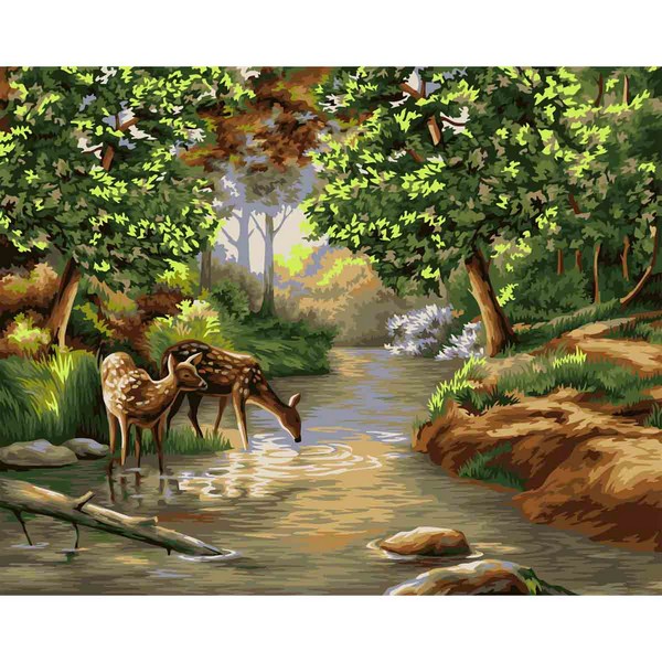 Картина по номерам 30*40 Олени - фото 1