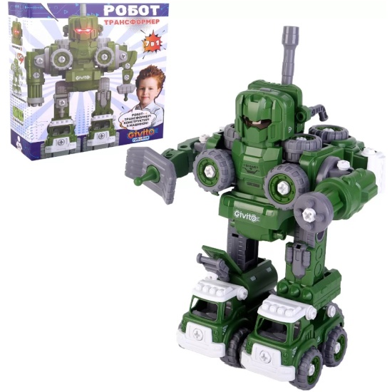 Трансформер Робот Военный интерактивный 7в1 Givito - фото 1