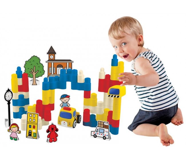 Конструктор блочный Город мечты 50 дет. - миниатюра 2