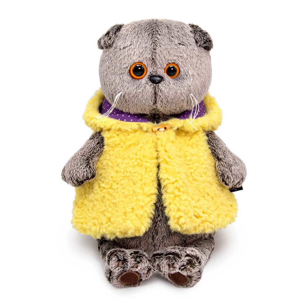 Мягкая игрушка Басик в жилете с капюшоном - фото 1