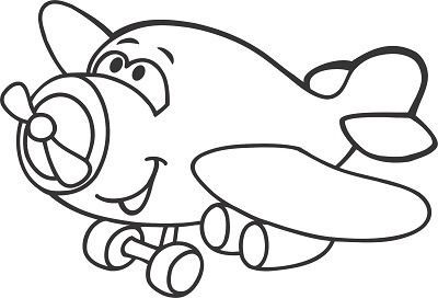 Трафарет Самолётик с магнитом А5 - фото 1