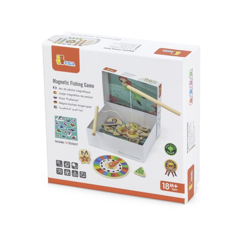 Рыбалка деревянная магнитная в/к VIGA - миниатюра 2