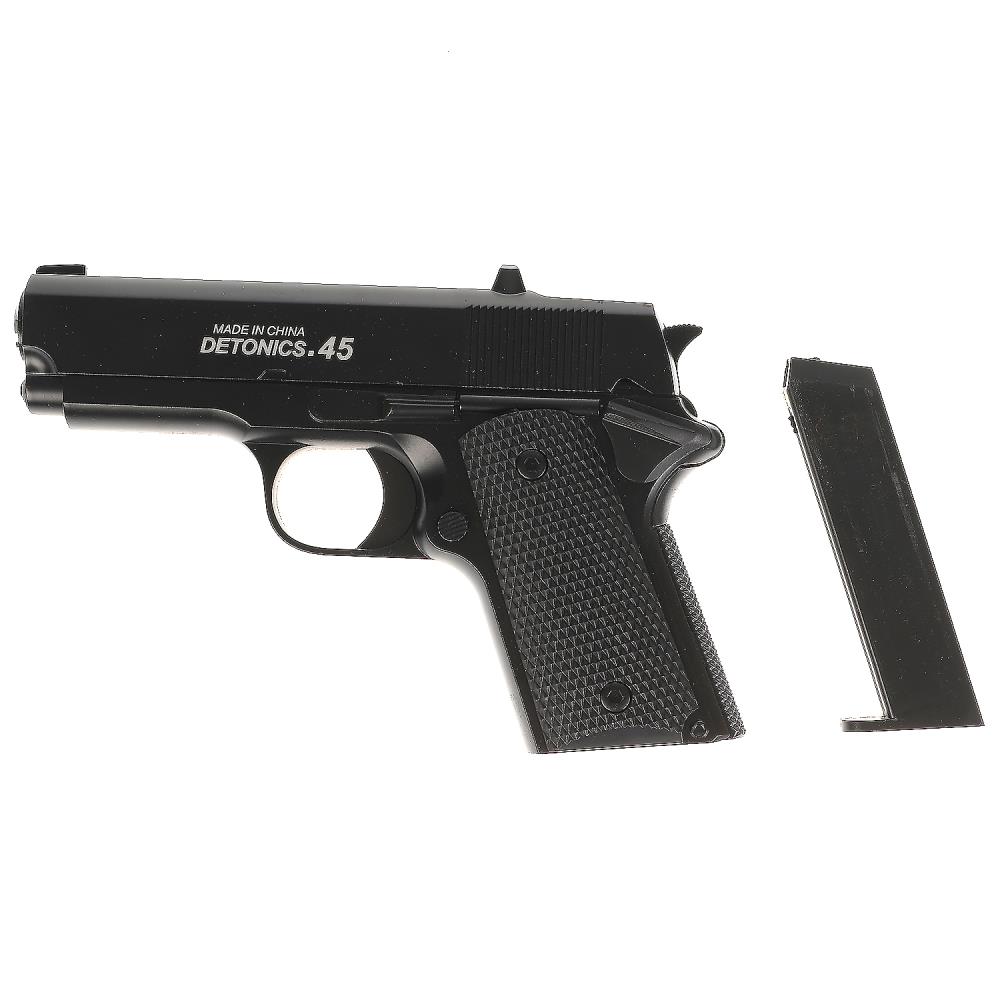 Пистолет металлический с пульками в/к - миниатюра 2