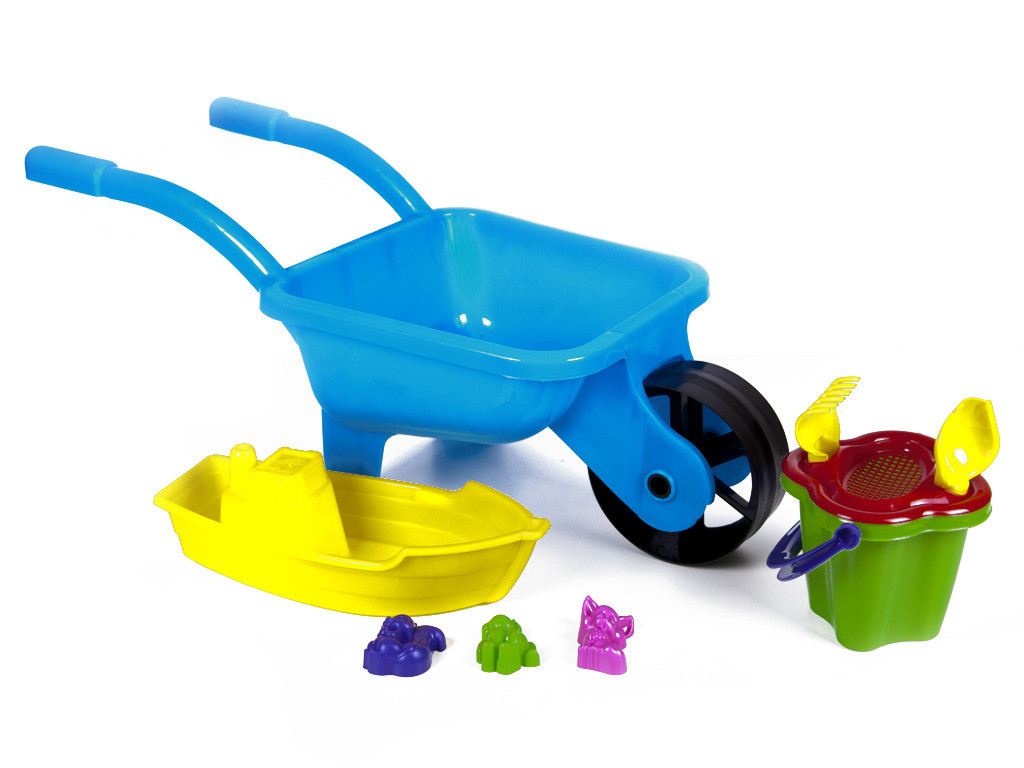 Тачка с песочным набором - фото 1