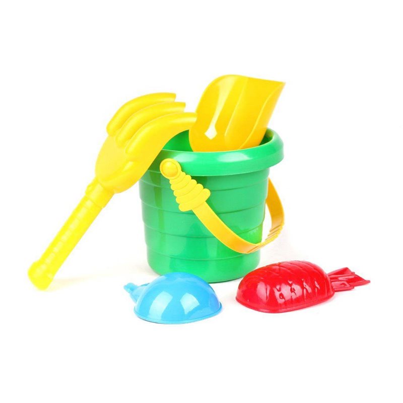 Набор для песка Карапуз (ведерко,форм,совок,грабельки) - фото 1