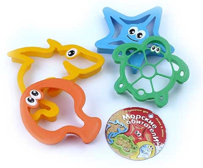 Формочки Морские обитат. 4шт. - фото 1
