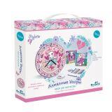 Мозаика стразами - алмазные узоры Часы Зайка 20*16 - миниатюра 2